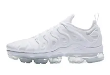 Nike Air Vapormax Plus Triple White Pure Platinum Sneakers 924453-100 Mens Size