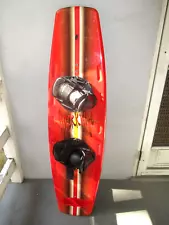 JACKKNIFE WAKEBOARD BY LUNATIC+BINDINGS+ CASE BRIGHT RED LOCAL PICK UP ONLY!!!!!