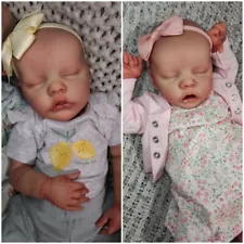 Reborn Baby Twins A and B- 17" Bonnie Brown Sculpt ~ Custom Order ~