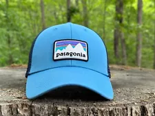 Patagonia "Shop Sticker Patch" LoPro Trucker Hat - Radar Blue