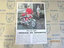 HONDA S90 Honda 90 Sports NOS Honda Sales Brochure