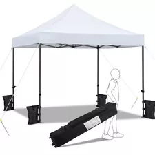 10x10' Commercial Pop UP Canopy Party Tent Waterproof Gazebo Outdoor Used