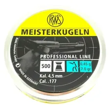 RWS MEISTERKUGELN PISTOL .177 Wadcutter 7.0 Same-Day Ship AIR GUN PELLETS (500)