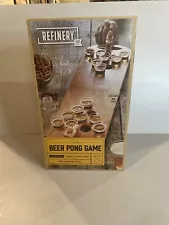 Refinery Wooden Beer Pong Tabletop Size Adult Party Game NEW In Box