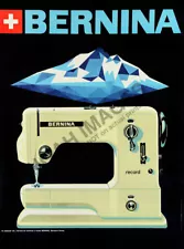 Bernina vintage swiss sewing machine poster 16x20