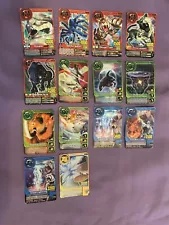 Animal Kaiser TCG Bandai Namco 14 Card Lot 2007 2008 Red Strong Miracle Played