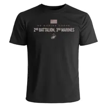 US Marine Corps 2nd Battalion, 3rd Marines Subdued T-Shirt Officially Lincensed
