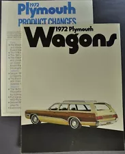 1972 Plymouth Station Wagon Brochure Satellite Regent Custom Fury Suburban 72