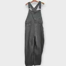 We the Free Ziggy Denim Overalls Gray Size L Grey Cotton Baggy Relaxed Womens