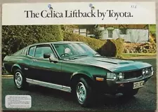 TOYOTA CELICA ST & GT LIFTBACK Car Sales Brochure 1976 #LB/2/76