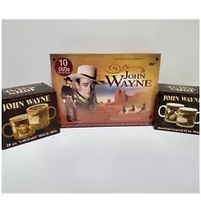 John Wayne Gift Set 10 DVD Collectors Set and 2 Mugs American Legend