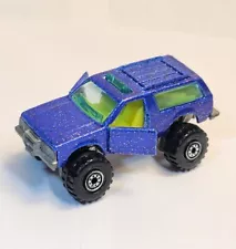 HOT WHEELS BLAZER BLUE 4x4 Metal Flake Opening Doors Yellow Interior