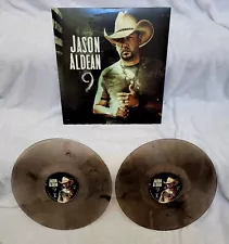 JASON ALDEAN 9 2LP US First Press Exclusive Smoke Colored Vinyl No CD