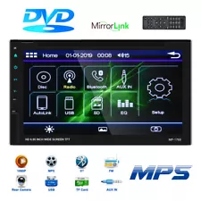 6.95" 2Din Full Touch Car Stereo Bluetooth Radio CD DVD Player GPS Nav USB/TF/FM (For: More than one vehicle)