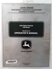 John Deere 100 series 102 115 125 135 145 155C 190C Lawn Tractor Owners Manual