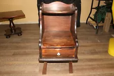 Vintage 28" Ethan Allen Antiqued Old Tavern Dark Pine End Side Table Nightstand