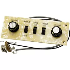 NEW Wired Control Plate for Hofner Style Violin Bass Pearloid Control Panel