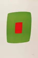 Ellsworth Kelly: Green with Red 22x30 Archival Quality Fine Art Print