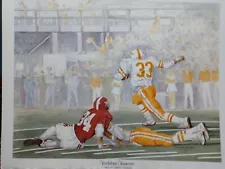 Tennessee Volunteers Football Vs Alabama Vintage Art Print Touchdown TN Unframed