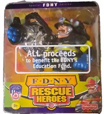 Fisher-Price Rescue Heroes FDNY Billy Blazes Action Figure 2001 Original Package