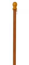 57" Pine Wooden Flag Pole With Plastic Sleeve