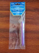 Knifty Knitter Provo Craft Ergonomic Purple Loom Hook Crochet Tool - NIP