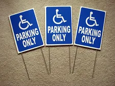 handicapped parking signs for sale