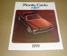 1979 Chevrolet Monte Carlo Landau sales brochure dealer car auto literature (For: 1979 Monte Carlo)