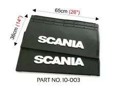 Scania truck lorry PAIR RUBBER MUD FLAPS MUDFLAPS 650x360 EMBOSSED LOGO