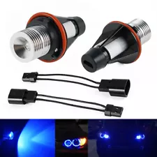 Fit For BMW 645Ci 650i 04-07 2x Blue Halo Ring LED Angel Eyes Marker Light Bulbs (For: 2004 BMW 645Ci)