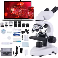 Poothoh Binocular Compound Microscope 40X-2000X, Research Grade Professional ...