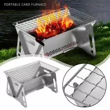 Multifunctional Fold Campfire Grill Portable Stainless Steel Camping BBQ Grill