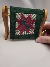 Miniture Quilt Rack With Quilt