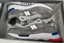 Men's Size New Balance 992 Grey/Blue-Red