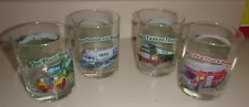 Vintage 1996 ~ Hess ~ Complete set of 4 Truck Glasses Tumblers ~ New Old Stock