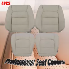 4PCS For 1998-2007 Lexus LX470 Driver & Passenger Leather Seat Cover Tan # LF40