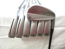 Used RH TaylorMade P790 Iron Set 5-AW Mitsubishi MMT 65g Regular R Flex Shafts