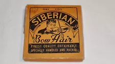 1920s NOS SIBERIAN VIOLIN BOW HAIR-1 COIL-MINT IN ORIGINAL BOX-5 DAY NO RESERVE