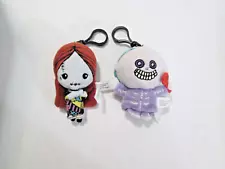 Disney Nightmare Before Christmas BARREL & SALLY Plush Figure Bag Clip Keychain