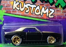 Hot Wheels Custom 1968 Copo Camaro SS..Gold/Black..Real Riders..Zgrafx Kustomz