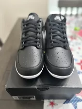 Nike Air Jordan 1Retro MCS Low Black White Baseball Cleats CJ8524-011 Size 12men