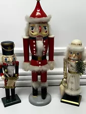 Nutcracker Assortment Lot Of 3 For Price Of One ! Please Read Description !