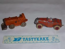 Antique Vintage Slush Metal Car Tractor Lot Barclay? Estate Sale Found