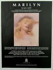 1990 MARILYN MONROE Limited Edition Artist Prints By JACK CARDIFF Magazine Ad