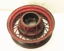 Vtg antique original Ford model A chevy dodge car truck 16" wire spoke rim wheel