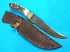 STAG DAMASCUS MOUNTAIN MAN HUNTING SKINNING SURVIVAL KNIFE KNIVES CUSTOM BOWIE