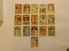 1972 topps baseball hi # 16 card lot- Kaat-Mazeroski-Koosman Ex -Ex/Mt