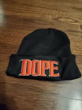 Black Winter Cap Beanie Toque Dope Patch ( Loose )Hat Cap