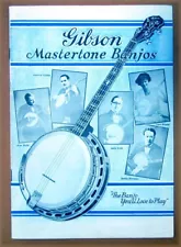 Pickin' 1976 Reprint of 1926 Gibson Mastertone Banjos catalog - TB-5, Granada