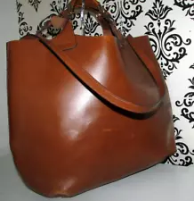 POPULAR LARGE ZARA REAL LEATHER SHOPPER GRAB SHOULDER HANDBAG/PURSE-C